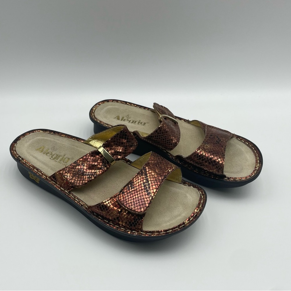 Alegria Karmen Riches Kar-742 Leather Wedge Sandals Size 9 - Picture 10 of 14
